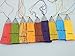 Sansam 10pcs 2.2'' Mixed Craft Tassels with Anitque Silver Cap for Jewelry Making, Crafting, Keychains etc.