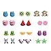 Cute Resin Girls Stud Earrings Summer Animals Fruit Earring Sets (12 Style)
