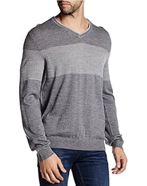 Calvin Klein Men's Colorblock V-Neck Sweater