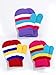 Satinior 3 Pairs Toddler Magic Stretch Mittens Little Girls Soft Knit Mitten Baby Boys Winter Knitted Gloves (Multicolor 4)