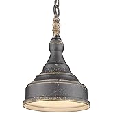 Bailey Street Home 1 Light Small Pendant-Antique Black Iron Finish Farmhouse Pendant 170-Bel-3361578