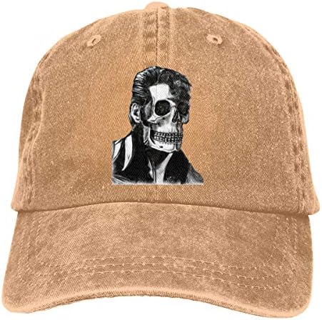 HFUUNNYYS TCB Elvis Men's and Women's Retro Cowboy Hat Adjustable Cowboy Hat Baseball Cap Natural
