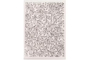 WOOYANGFUN Welcome to Joyful Home 1PC Leaves Background Embossing Folder for Card Making Floral DIY Plastic Scrapbooking Photo Album Card Paper DIY Craft Decoration Template Mold