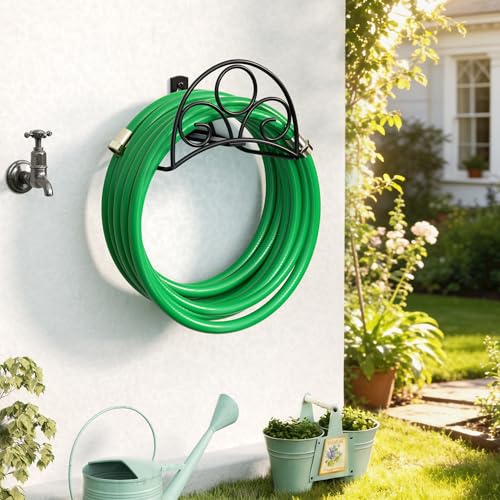 Metal Garden Hose Holder - Wall Mounted Water Hose Holder - Hose photo 8