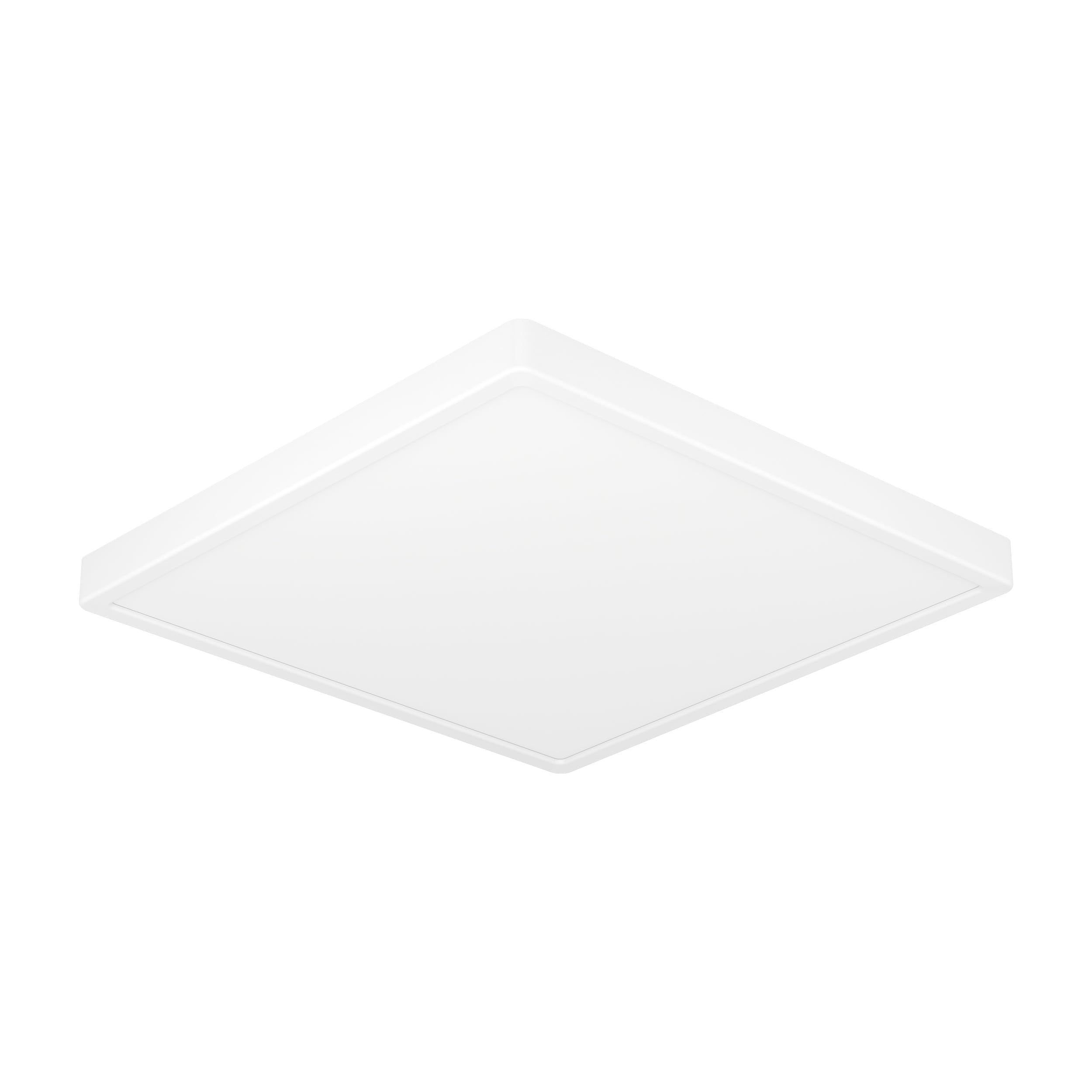 Eglo LED Ceiling Light Fitting Fueva 6, Square Ceiling lamp, Bathroom Lighting, Flush luminaire Made of Plastic in Black and White, Warm White-Cold White, IP44, 22 x 22 cm