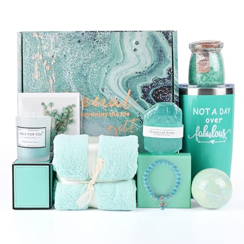Anniversary Gift for Women - Gift Set for Best Friend, Wife or Girlfriend - Blue