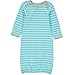 Wan-A-Beez Baby 3 Pack Printed Gown - Turquoise Whale,0-6 Months