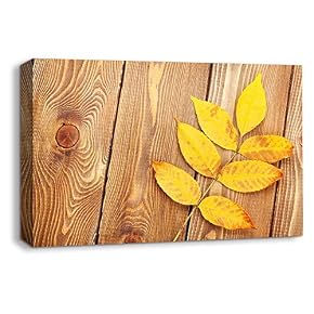 Flowers on Vintage Wood Background Home Artwork for...