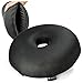Hemmoroid Pillow w/Half Donut Seat Cushion Design - Premium Memory Foam for Hemorrhoid & Post Pregnancy, Sciatic Nerve, Prostate, Coxis, Tailbone & After Surgery Pain Relief by CT