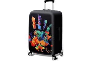 Nivofu 18-32 Inch Suitcase Cover, Elastic Luggage Protective Cover, Waterproof Suitcase Protector for Wheeled Luggage Travel 