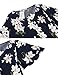Beyove Women's Bohemian Dress Split Tie-Waist Vintage Print Floral Boho Maxi Dress