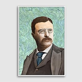 Framed Canvas Home Artwork Decoration Famous Person PortraitCanvas Wall Art for Living Room, Bedroom - 16x24 inches