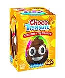 Poo Crew Emoji Choco Treasure Eggs with Toy Surprise!, Tray of 12 Eggs | 24 Collectible Toys | Fun For All Ages