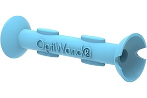 OptiWand - Portable Soft Contact Lens Removal & Insertion Tool - Silicone Rubber Eye Lens Inserter & Remover Device with Pincher End & Finger Grips - Safe & Easy to Use, Travel Size – 1.75"