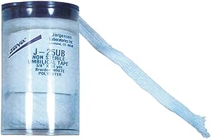 JORVET Umbilical Tape 1/4" X 20yds
