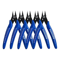 KAIHAOWIN Micro Wire Cutters with Spring, 5 Pack, 5