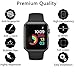 [3PACK] Watch Serie 4 44MM Tempered Glass Screen Protector, EcoPestuGo - 9H Hardness,Anti-Fingerprint,Anti-Scratch,Ultra-Clear,Bubble Free Screen Protector Compatible Watch Serie 4 44MM