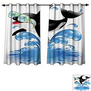RuppertTextile Funny Bedroom Thermal Blackout Curtains