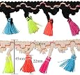 Yalulu Pom Pom Trim Ribbon – 5 Yards Rainbow Ball Fringe For DIY & Decor - View #3