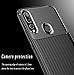 mylb Compatible for Huawei Y9 Prime 2019/P Smart Z case,Carbon Fiber Design Flexible Soft TPU Case Anti-Scratch Shockproof Protective Back Cover to Protect The Mobile Phone (Black)