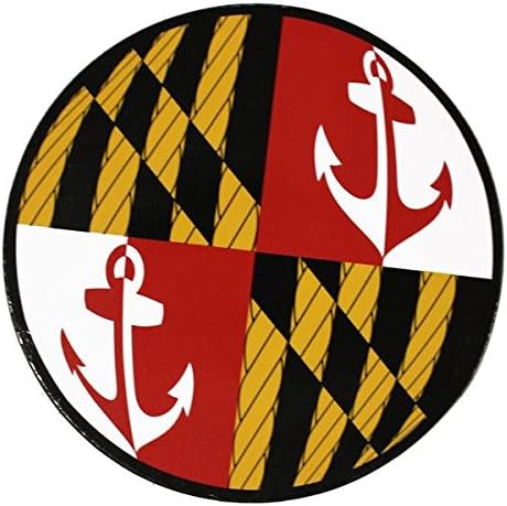 Route One Apparel | Nautical Stretched Maryland Flag Cork Coaster