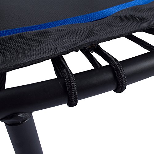 EFITMENT 45-in Fitness Trampoline Rebounder for Exercise with Handlebar and Long Lasting Premium Bungees - A024