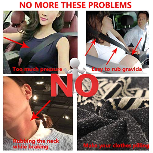 MIRKOO Car Seat Belt Cover Pad, 2-Pack Soft Car Safety Seat Belt Strap Shoulder Pad for Adults and Children, Suitable for Car Seat Belt, Backpack, Shoulder Bag, Laptop Computer Bag (Beige) - Thumbnail 5