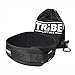 Nylon Weight Lifting Belt for Men and Women + BONUS Drawstring Bag, Black Neoprene with Adjustable Velcro, for Weightlifting, Power Lifting, Crossfit and Lower Back Support