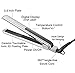 Ceramic Tourmaline Flat Curling Iron - Argan Oil Round Edge 3D Floating Plates Hair Straightener with 450℉ High Heat 10s Heat Up Auto Shut Off