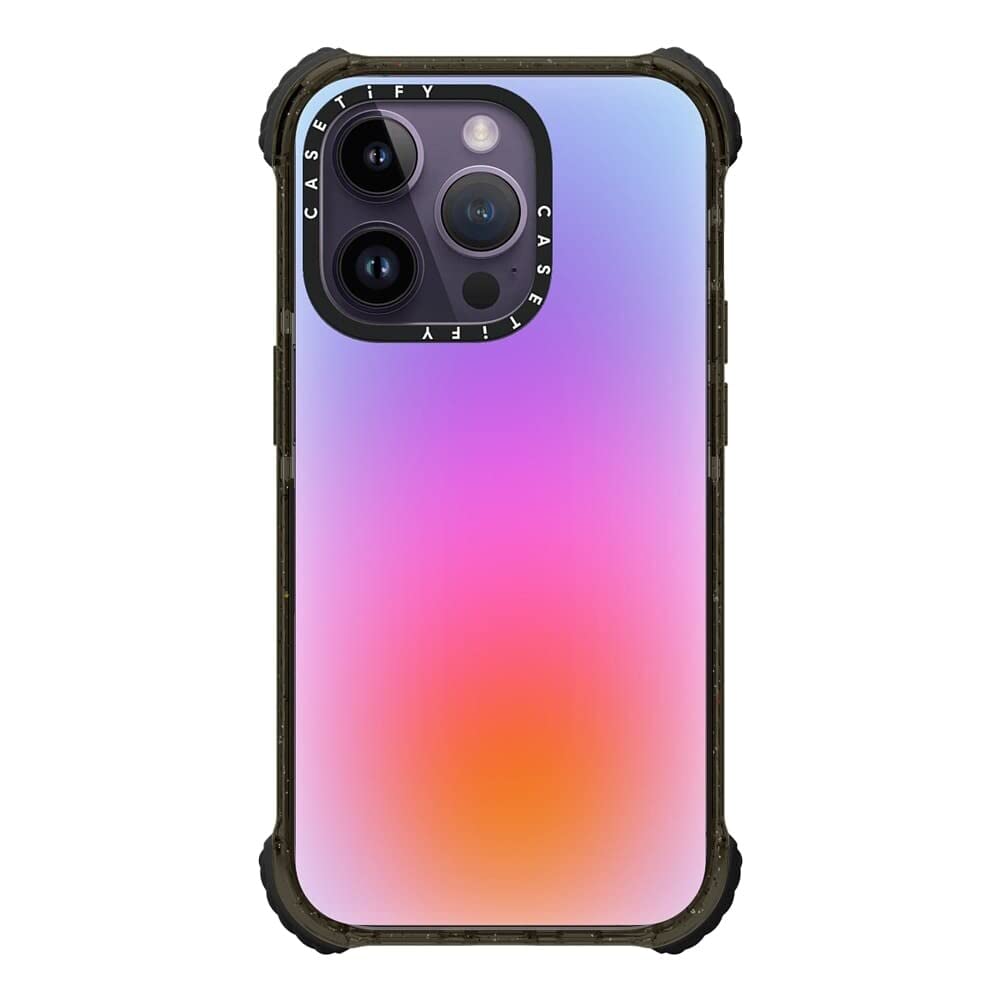 CASETiFY Ultra Impact iPhone 14 Pro Case [5x Military Grade Drop Tested / 11.5ft Drop Protection] - Color Cloud - Glossy Black — image 1