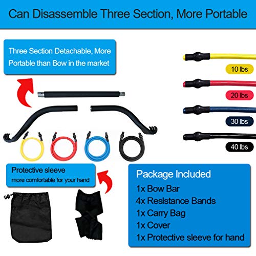 KIKIGOAL-Bow-Portable-Home-Gym-Resistance-Bands-and-Bar-System-for-Travel-Fitness-Weightlifting-and-Exercise-Kit-Full-Body-Workout-Equipment-Set