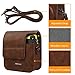 Fintie Protective Case for Fujifilm Instax Mini 70 - Premium Vegan Leather Bag Cover for Fujifilm Instax Mini 70 Instant Film Camera with Removable Adjustable Strap, Vintage Brown