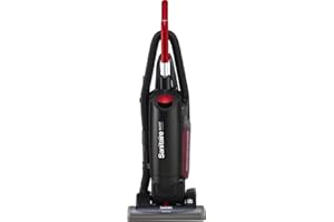 Sanitaire SC5815B Commercial Quite Upright Bagged Vacuum Cleaner with Tools and 10 Amp Motor, 15" Cleaning Path