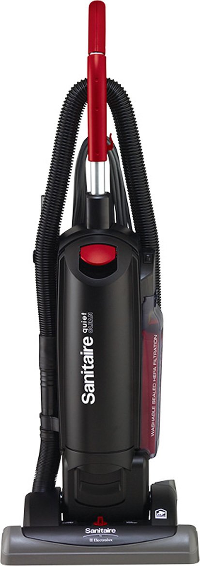 Sanitaire SC5815B Commercial Quite Upright Bagged Vacuum Cleaner with Tools and 10 Amp Motor, 15" Cleaning Path