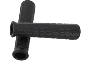 2 Packs Wheelbarrow Rubber Handle Grips, Non Slip Round Tube Replacement Handles for 8–42 mm, Anti Skid Shock Absorbing Plast