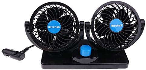 H 店内全品対象 Hilabee 2ギア360 回転ミニ低ノイズ車冷却ファンエアコン