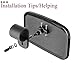 Small UTV Clear Rear View Center Mirror for 1.5