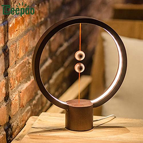 Best Quality - LED Night Lights - Creative Smart LED Magnetic Suspension Balance Lamp Round Balance Night Light USB Reading Table Lamp for Home Bedroom Decoration - by JefreyF - 1 PCs