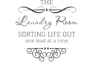 Wall Art Sticker Laundry Room Removable Background Vinyl Decal Mural Room DecorationDeft Design