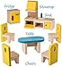 Dragon Drew Dollhouse Furniture - Dollhouse Accessories - Wooden Dollhouse Furniture Set (Kitchen and Dining Room Set)