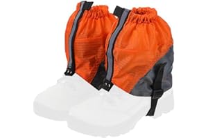 Outdoor Hiking Gaiters Men Women for Water-Resistant Nylon Leg Covers with Reflective Strips Thickened Webbing Secure S Mud f