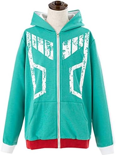 Poetic Walk Anime My Hero Academia Cosplay Hero Costume Jacket Hoodie (X-Large, 02 Midoriya Izuku)