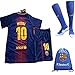 FC Barcelona 2017/18 Kid, Youth for Lionel Messi, Luis Suarez, Neymar Jr, Iniesta & the rest of club Barcelona for the New Season (Messi18, K24 (7-8 Years Old))