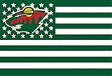 Minnesota Wild 3x5FT Stars and Stripes Flag wild-nation A1