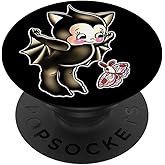 Vampire Bat Kewpie Baby x Moth Halloween PopSockets Adhesive PopGrip