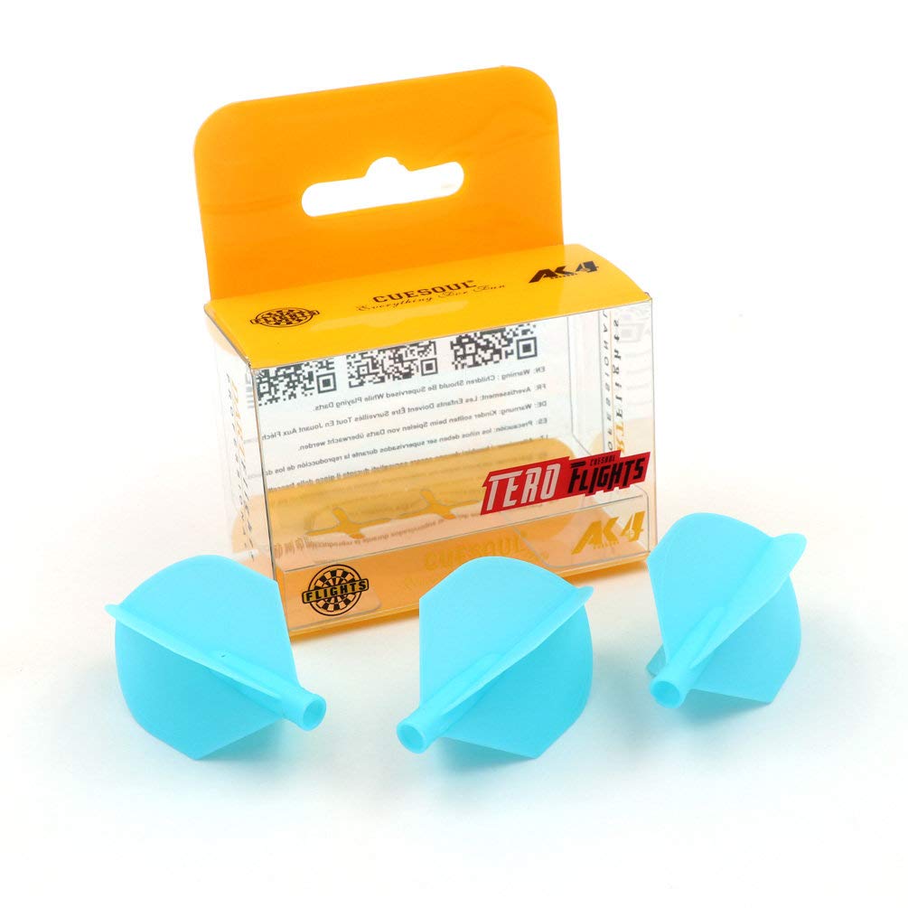 CUESOUL TERO AK4 Blue Dart Flights Shield Shape,Set of 3 pcs(CS-AK4+5DPYS) — image 1