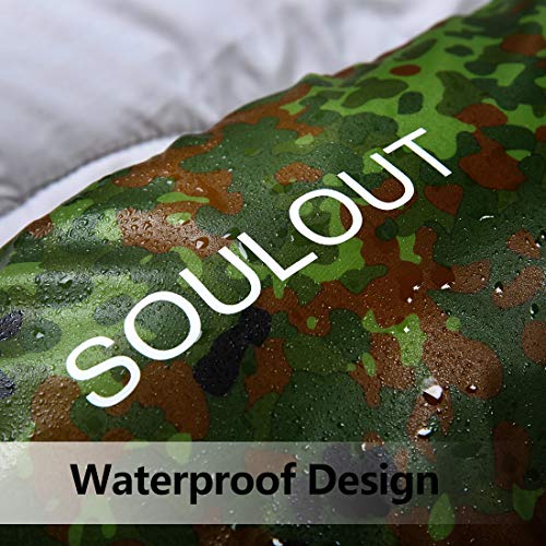 Envelope Sleeping Bag - 4 Seasons Warm Cold Weather Lightweight, Portable, Waterproof With Compression Sack for Adults & Kids - Indoor & Outdoor Activities: Traveling, Camping, Backpacking, Hiking - Thumbnail 3
