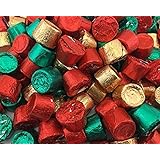 Rolo Chewy Caramels in Milk Chocolate,, Holiday Colors, Red Green and Gold, 5 Pounds