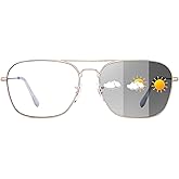 JM Aviator Blue Light Blocking Computer Glasses, Square Eye Protect Video Eyeglasses Anti Glare Men Women