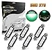 Partsam 6pcs Green 41mm 42mm Festoon 4-5050-SMD LED Lights Interior Dome Map Trunk Cargo Footwell Replacement Bulbs Lamp 12V 561 562 578 211-2